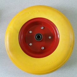 Колесо 4,00 -6 TL Ø325 безкамерне, під вісь d-16 мм жовте