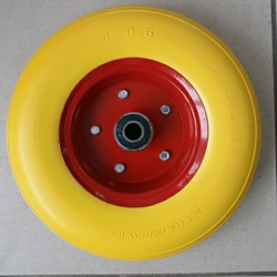 Колесо 4,00 -6 TL Ø325 безкамерне, під вісь d-20 мм жовте