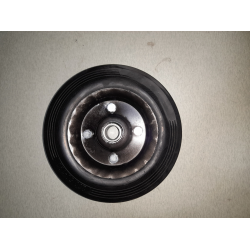 Колесо для тачок і платформ лита гума 200/50 - 100 мм , під вісь 17 мм 2 підшипника