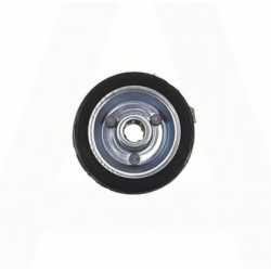 Колесо для тачок і платформ лита гума 75/25 - 45 мм , голчастий підшипник