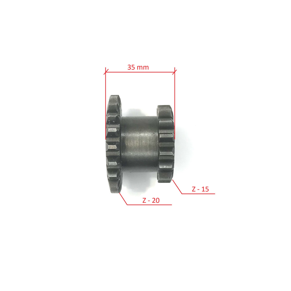 Шестерня Z-15/20 редуктора з діференціалом 3+1