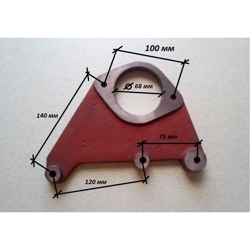 Кронштейн кріплення стартера дизельного двигуна 180n під стартер Ø68 мм